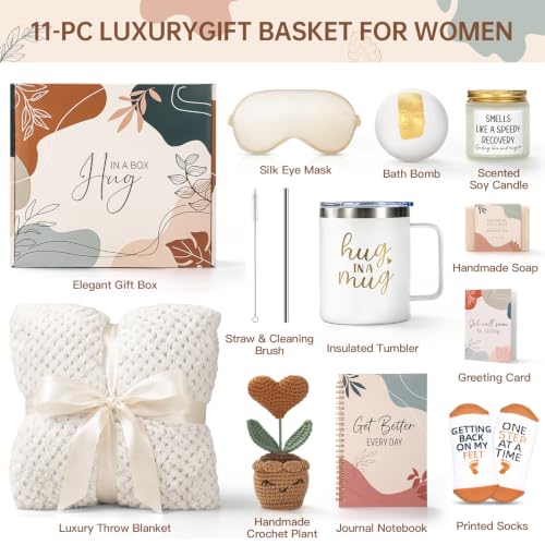 11PCS Self Care Gift Basket, Sympathy Care Package for Women - color: Cream Beige