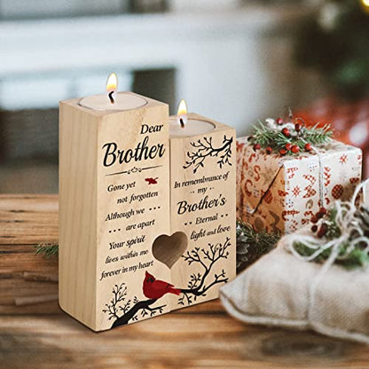 SteadStyle Memorial Gifts for Loss of Brother, Memorial Candlestick Gifts - style: Brother