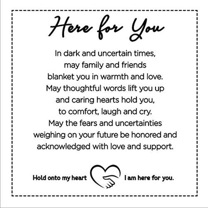 “Here for You” Blanket -Encouragement Gift/Caring Gift/Support Gift for Difficult Times/Bereavement Gift for Miscarriage/Infant Loss