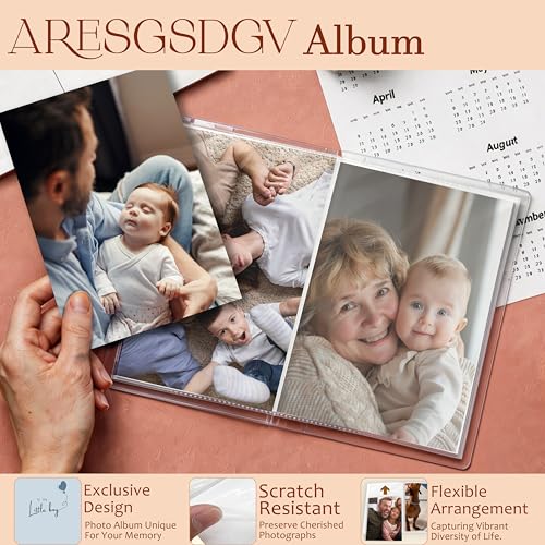 Baby Boy Photo Album 4x6 18 Pockets Photos, First Birthday Gifts for Boys, to My Little Boy Small Mini Photo Album Hold 36 Pictures Book for Baby Shower Newborn Family - color: Little Boy
