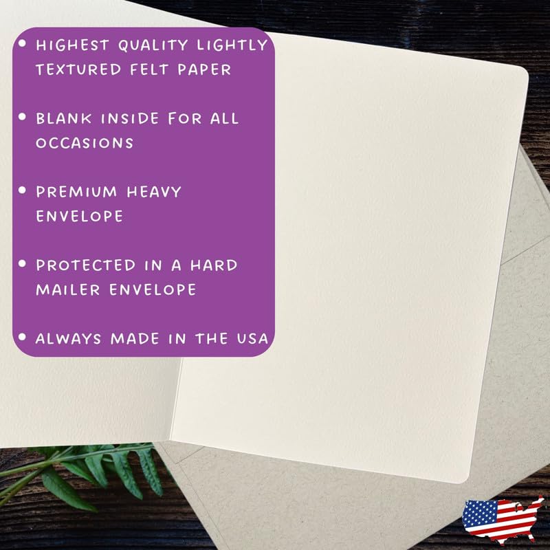 Boston Terrier Card for Women, Dog Birthday Card for Woman (1 Premium Card, 5X7 Inch) blank inside for all occasions thinking of you, get well, and miss you - 957