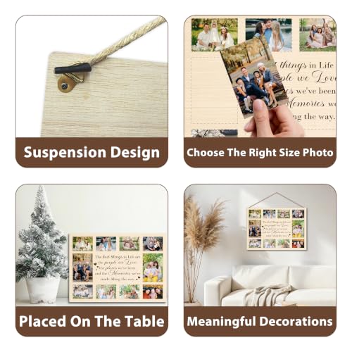 Family Photo Board, Inspirational Collage Hanging Picture Board - color: Family-3
