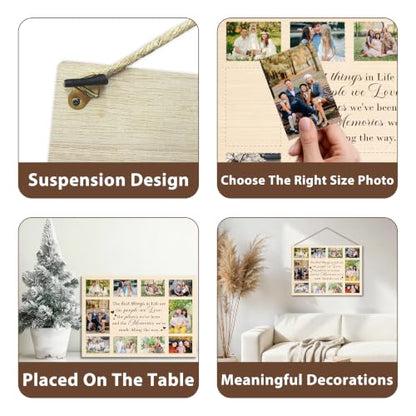Family Photo Board, Inspirational Collage Hanging Picture Board - color: Family-3