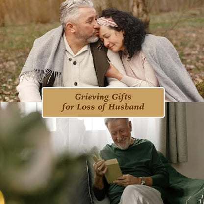 Husband Grieving Gift, Sympathy Condolence Remembrance Memorial Gifts | Letters To My Husband In Heaven Faux Leather Journal Window Cover 200 Pages A5 Lined for Family Friend Who Loss of Husband - style: Husband