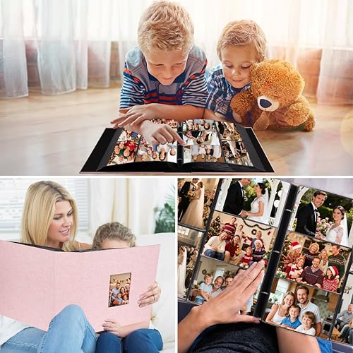 Extra Large Capacity 4x6 Photo Album, Holds 1000 Photos, Pink - color: Pink