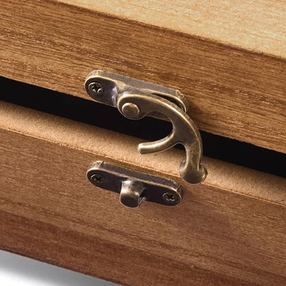 Let's Make Memories Personalized Wooden Keepsake Box With Hinged Lid - Wood Memento Box - Decorative Storage - Home Decor - For Couples, Wedding, Newlyweds - Laser Engraved - Day to Remember - style: Day to Remember