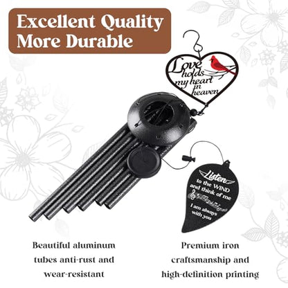 Sympathy Gifts for Loss of Loved One, 30" Memorial Wind Chimes, Bereavement Condolences Remembrance Gift for Loss of Mom Dad Mother Father Husabnd Sister Brother,Funeral Miscarriage Grieving