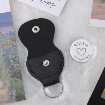 Pocket Hug Token for Women Men Him Birthday Inspirational Gifts for Daughter Friend Long Distance Gifts for Wife Mom - color: Friends Connected By Heart