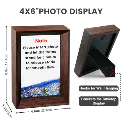 Dog Memorial Gifts for Loss of Dog Sympathy Gift - Personalized Pet Picture Frame 4x6【w/ Rainbow Bridge Ornament & Name Stickers & Sympathy Card】- Ideal Dogs Passing Away Gifts for Friends & Family
