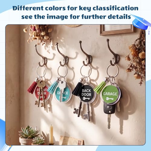 Yaomiao Acrylic Photo Keychain with Tassel Clear Blank Custom Keychain Frame Holder Insert Picture Keyring Making Kit - style: Round