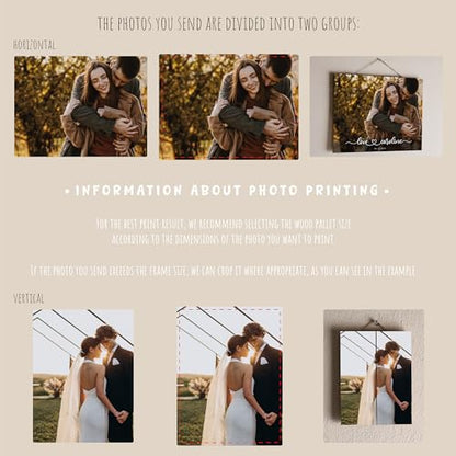 Personalized Wooden Photo Print from Your Picture - color: Modern Photo