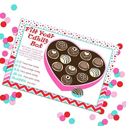 Valentine's Day Dice Game Holiday Fill In Activity Cards, Ten 5" x 7" Fill In The Blank Cards by AmandaCreation
