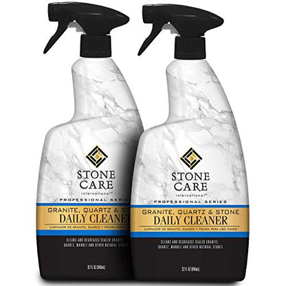 Stone Care International Granite Cleaner - 32 Fluid Ounces (2 Pack) Granite Marble Quartz Tile Travertine Limestone Slate Clean - size: 32 Fl Oz (Pack of 2)