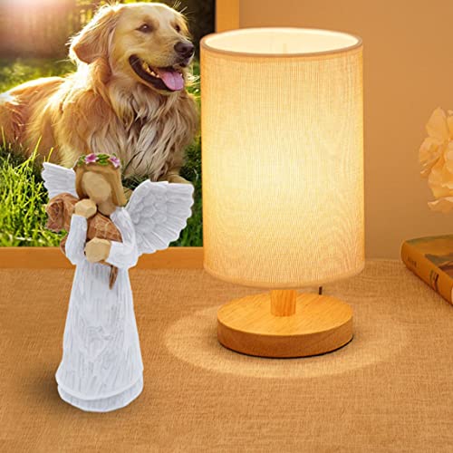 Anrkets Angel of Friendship Pet Memorial Gift – Dog Remembrance Angel Figurine with 7 Chakra Rainbow Bridge Bracelet, Sympathy Gift for Loss of a Beloved Dog - color: White #2