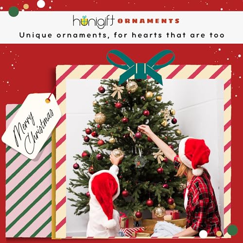 HUNIGIFT Cardinal Christmas Ornaments - Memorial Gifts, Bereavement Gifts - Cardinal Memorial Ornaments for Loss of Loved One - Sympathy Christmas Ornament - Acrylic Ornament