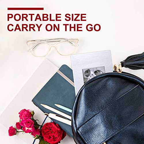 Ywlake Photo Album 4x6 100 Pockets 2 Packs, Small Mini Capacity Leather Photo Albums, Each Pack Holds 100 Top Loader Vertical Only Pictures Silver - color: Silver, size: 100 Photos/2PK