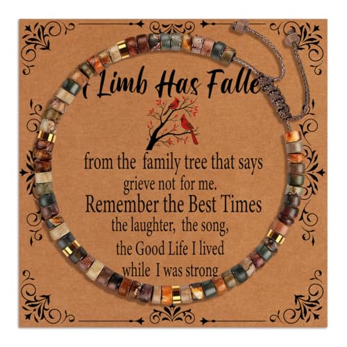 Inspirational Birthday Gifts Healing Stone Bracelets for Women Best Sister Girls - color: Limb
