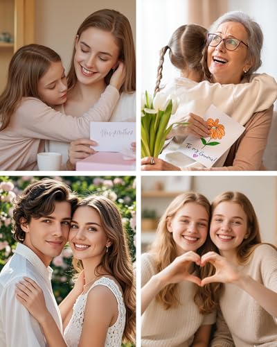 LOVECOM S925 Sterling Silver Hug Rings for Women Teen Girls Mother Daughter - color: Gold-Beautiful g@rl you can do amazing things, size: US Size 8