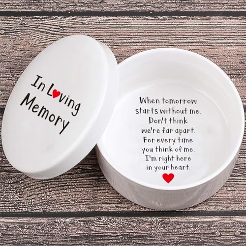 In Memory of Loved One Ceramic Keepsake Sympathy Gift, Grieving Gift Memorial, Loss of Mom Dad, In Loving Memory Gift for Loss of Family Members Relatives Friends, Lost of Someone Important in Heaven - color: Loss Of Loved One-2