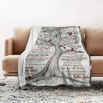 Bereavement Gifts Blanket Sympathy Gift Memorial Gifts | Condolences Gift, in Loving Memory Blankets, Memorial Gifts for Loss of Mom Dad Grandma Grandpa Pet 60" x 50" - size: 60*50inch