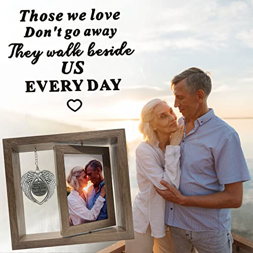Memorial Picture Frame 4X6, Sympathy Photo Frame for Loss of Loved One Gifts, Bereavement Frame for Picture with Angel Wings, Condolence Remembrance Grieving Gifts for Loss of Mom Dad - size: Sympathy Photo Frame