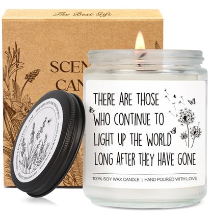 Sympathy Scented Candle Gifts for Loss of Loved One, There are Those Who Continue to Light Up The World, Thinking of You, Memorial Candle Gifts for Loss of Relatives, Funeral Decorations42