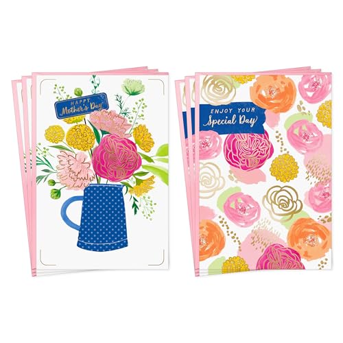 Hallmark Mothers Day Card Assortment, Enjoy Your Special Day (6 Cards with Envelopes, 2 Designs) - color: Enjoy Mother's Day, 6 Cards with Envelopes