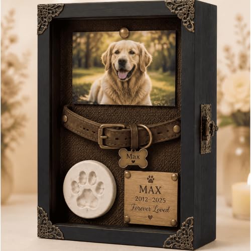 Deep Shadow Box Frame 8x10, 4.7in Depth Shadow Boxes Display Case with Soft Linen PIN Board, Vintage Charred Finish & Mortise-Tenon Joint, Retro Metal Hardware (Black) - color: Black, size: 8*10