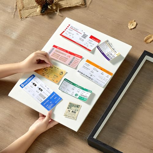 12x16 Large Shadow Box Frame with Thickened Acrylic Panel & Pins - color: Black+foam Back+foam Packaging, size: 12x16