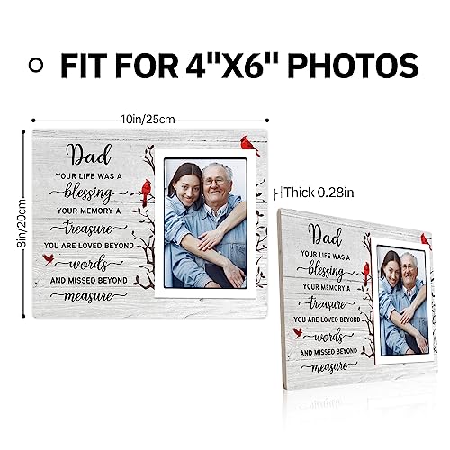 SteadStyle Memorial Gifts for Loss of Dad, Memorial Picture Frames 10x8 In - style: Dad