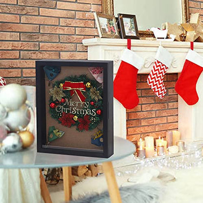 Large Shadow Box 16x20 Extra Deep Shadow Boxes Display Cases, Front Opening Shadow Boxes Bulk with Magnetic Door for Wedding Military Jersey Pet Memorial Ticket Stub Keepsakes - Black | Solid Wood; 16x20-Inch Display; 4-Inch External Depth; Magnetic Front
