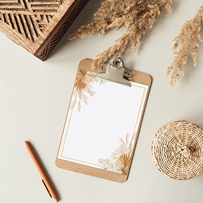 Teling 48 Sheets Decorative Printer Paper Writing Scrapbook Wedding Program Paper 8.27 x 10.6 Inches Greenery Flower Border Writing for Drawing Office Thank Greeting Stationery Supplies(Reed) - style: Reed