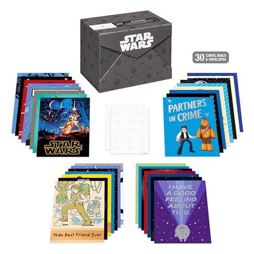 American Greetings Star Wars All Occasion Deluxe Boxed Card Assortment with Envelopes (30-Count)
