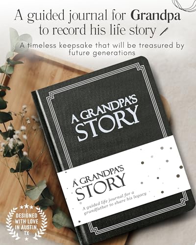 Grandpa's Life Story Journal (Hardcover): A Meaningful Keepsake for Grandpa to Share His Journey & Memories, Book Includes 250+ Prompt Questions, Sentimental Gift for Father's Day, Birthday, Christmas - style: Grandpa Life Story Journal