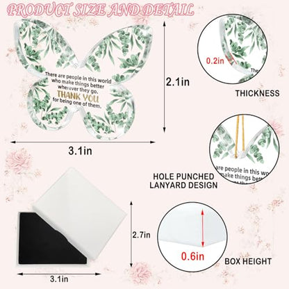 Appreciation Gift, Butterfly Wall Art Thank You for Making Things Better Acrylic Plaque, Mentor/Teacher/Nurse Recognition Present with Gift Box - color: Them