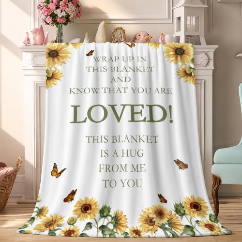Birthday Inspirational Gifts for Women, Get Well Throw Blanket Hug Blanket - color: Inspirational