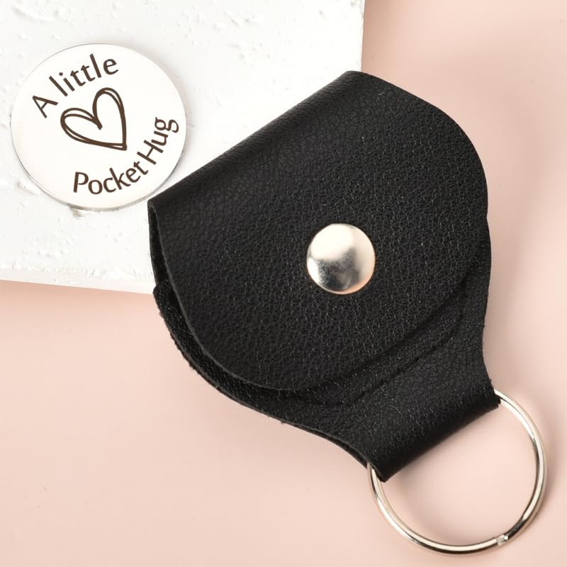 ShiQiao Spl Keychain for Women & Girls, Best Friend Pocket Hug Token, Stainless Steel, Turly Great Friends, Bestie Friendship Gifts for Christmas & Birthday - color: Turly Great Friends
