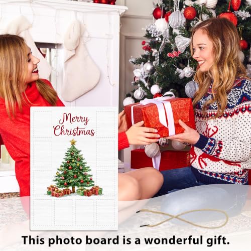 Christmas Photo Board, Collage Photo Hanging Display Picture Board - color: Christmas