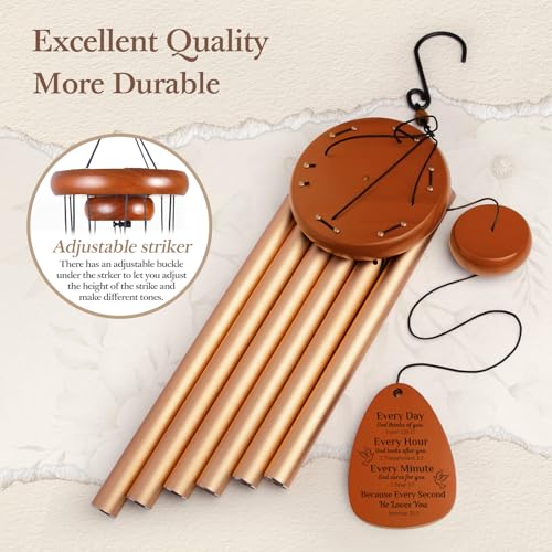 Aurahouse Christian Gifts for Women Men Faith, 36'' Religious Wind Chimes for Outside with Bible Verses, Religious Baptism Inspirational Spiritual Gifts for Women, Christian Birthday Gift - size: 36 in
