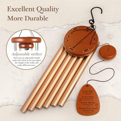 Aurahouse Christian Gifts for Women Men Faith, 36'' Religious Wind Chimes for Outside with Bible Verses, Religious Baptism Inspirational Spiritual Gifts for Women, Christian Birthday Gift - size: 36 in