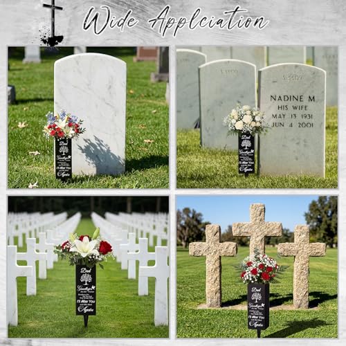 Geosar Cemetery Vases for Grave, Goodby are Not the End - style: Goodby Are Not the End