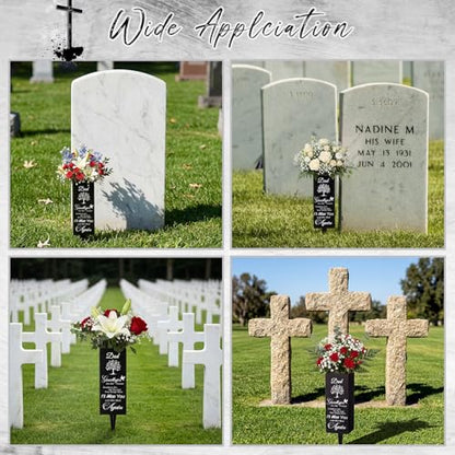 Geosar Cemetery Vases for Grave, Goodby are Not the End - style: Goodby Are Not the End