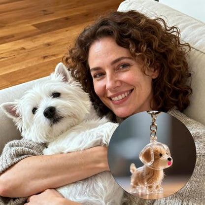 Dog Hair Keychain,Transparent Bottle for Fur,Dog Memorial Gifts for Loss,Pet Fur Keepsake,Dogs Hair Collector Keychain,Red Mouth
