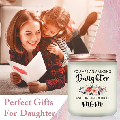 Daughter Gifts from Mom Dad -Mothers Day Gifts for Daughter - Christmas Valentines Day Gift for Daughter - Lavender Scented Candle - color: Daughter