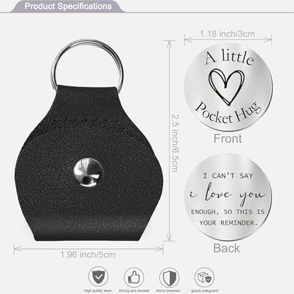 CINDYHE Pocket Hug Token keychain for Men Women Him Her(Reminder) - color: This is Your Reminder