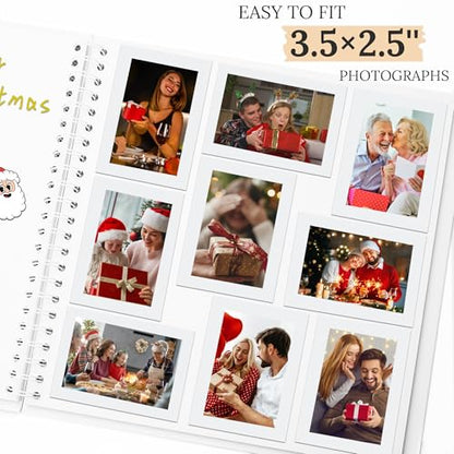 Scrapbook Photo Album 10"x10" 20 Sheets 40 Pages Hardcover Kraft Paper - color: White, size: 10"x10" 20 Sheets
