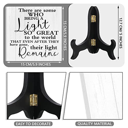 Yalikop Bereavement Gift Sympathy Gifts for Loss of Father Mother Husband Loved One with Wooden Stand in Memory Light Remains Decor Funeral Decor Celebration of Life Decorations (Retro Style)