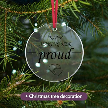 Sympathy Gifts for Loss of Loved One Dad Mom Husband Sister Friend Bereavement Gifts Hanging Ornaments Condolences Gift Bereavement Gift for Loss of Father Mother Brother Memorial Christmas Ornament