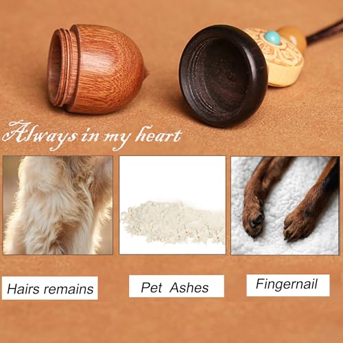 Pet Dog Urn Keychain for Ashes with Storage Bag Small Cat Cremation Keepsake Urn Pendant Pet Ashes Keepsake chain