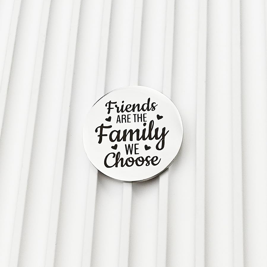 RFTWXHPN Long Distance Relationship Friendship Gifts for Women Men Pocket Hug Tokens Christmas Gift for Boyfriend Girlfriend - color: Friends Are the Family We Choose
